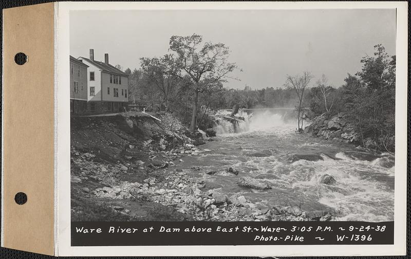 Ware River at dam above East Street, Ware, Mass., 305 PM, Sep. 24