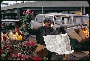 Flower stand, North Market, Boston