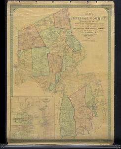 Map of Bristol County Massachusetts