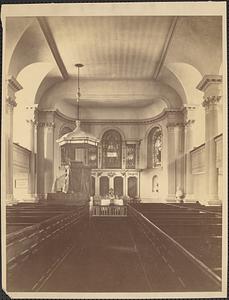 Interior view of King's Chapel, Boston