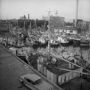 Fishing vessels at dock, New Bedford