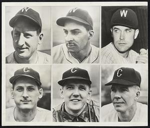 Three for Three with no cash involved was the trade that sent Washington Senators (top-left to right ( Pitcher Ray Scarborough and Infielders Al Kozar and Eddie Robinson to the Chicago White Sox and brought Chisox players (bottom) Outfielder John Ostrowski, Infielder Cass Michaels and Pitcher Bob Kuzava to Washington.