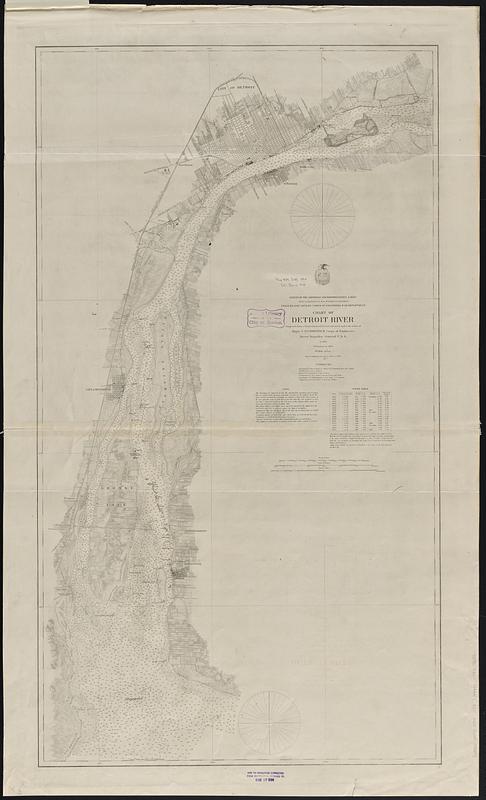 Chart of Detroit River