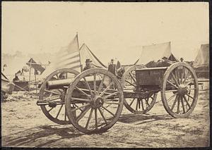 A 12-pdr. Howitzer gun captured by Butterfield's brigade near Hanover Court House, May 27, 1862
