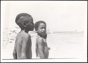 James and Damion at the beach