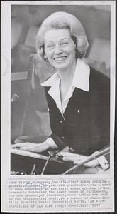 First woman speaker