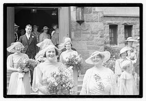 Wedding, daughter of Mrs. Richard Howard taken at Presentation Church Oak Sq. Brighton