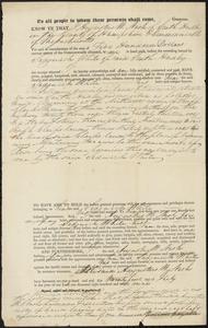 Deed from Augustus Nash to Sedgwick White, July 21, 1829