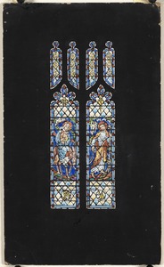 One window, west aisle, 2nd from chancel, Chapel of St. Mary's Home, 593 Kempton St., New Bedford, Massachusetts
