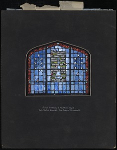 Design for window in meditation chapel, Saint Luke's Hospital, New Bedford, Massachusetts