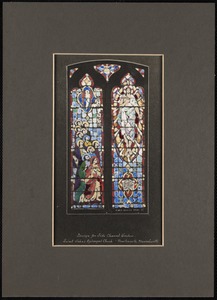 Design for side chancel window, Saint John's Episcopal Church, Newtonville, Massachusetts