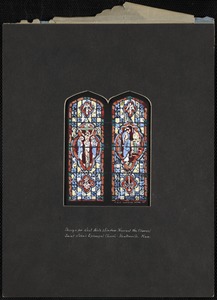 Design for west aisle window nearest the chancel, Saint John's Episcopal Church, Newtonville, Mass.