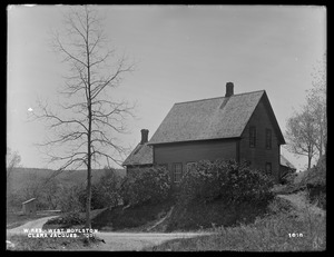 Wachusett Reservoir, Clara Jacques' house, on the corner of Fletcher and Union Streets, from the northwest, West Boylston, Mass., May 18, 1898