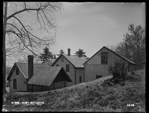 Wachusett Reservoir, Ann Donahue's house and outbuildings, on the westerly side of Union Street, from the northwest, West Boylston, Mass., May 18, 1898