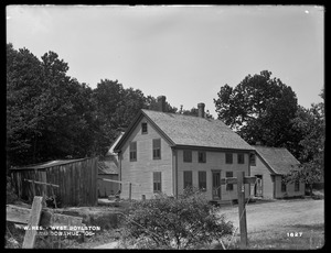 Wachusett Reservoir, Ann Donahue's house and outbuildings, on the westerly side of Union Street, from the southeast, West Boylston, Mass., May 9, 1898