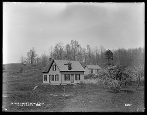 Wachusett Reservoir, Jane Landy's house, on the easterly side of Lancaster Street, from the southwest, West Boylston, Mass., May 19, 1898