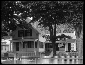 Wachusett Reservoir, Robert Holland's house, on the northerly side of May Street, from the southeast, Oakdale, West Boylston, Mass., Jun. 7, 1898