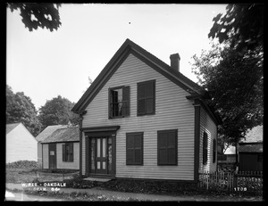 Wachusett Reservoir, A. Dean's house, on the easterly side of Pierson Street, from the southwest, Oakdale, West Boylston, Mass., Jun. 8, 1898