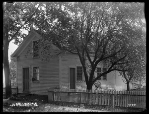 Wachusett Reservoir, Ann E. Russell's shop, on the southerly side of May Street, from the northwest, Oakdale, West Boylston, Mass., Jun. 8, 1898