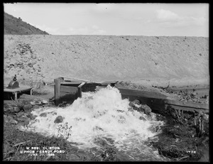 Wachusett Reservoir, terminal box of siphon at Sandy Pond, from the west, Clinton, Mass., Jun. 20, 1898