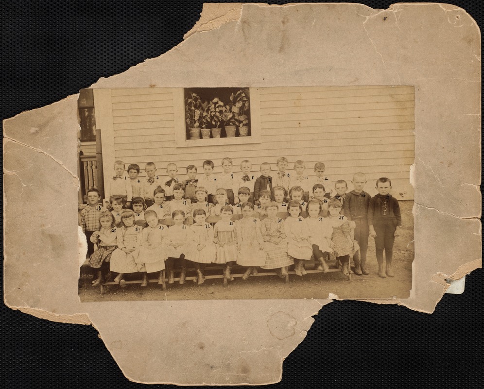 Martha J. Hawes class at Jefferson School, about 1891