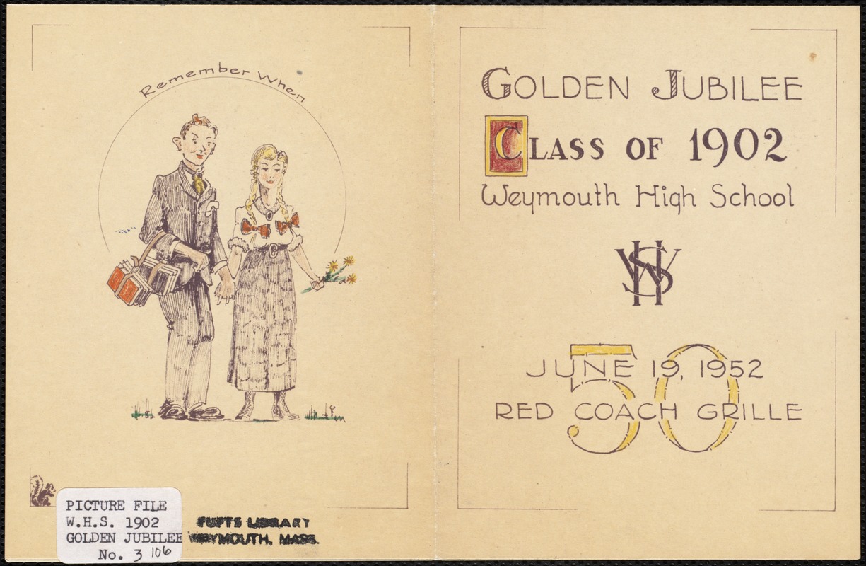 Golden Jubilee, Class of 1902, Weymouth High School