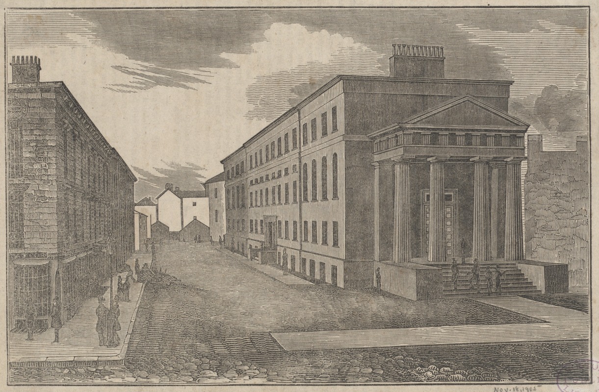 View of the new court house, Court Street, Boston
