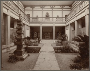 Boston, Massachusetts. Museum of Fine Arts. Japanese garden court