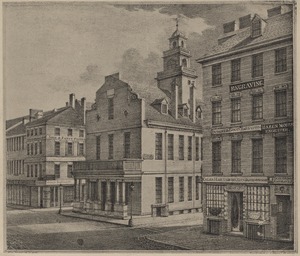 View of the post office, City Hall &c., taken from the s.w. in Washington Street