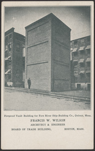 Fireproof vault building for Fore River Ship-Building Co., Quincy, Mass.