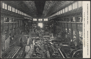 Interior of machine shop, Quincy, Mass. U.S.A.