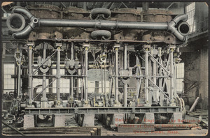 Building the engine of the Battleship Vermont at Quincy Point Ship Yard, Quincy Point, Mass.
