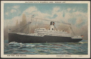 Southern Pacific Steamship Lines "Morgan Line," New York-New Orleans, Steamship Creole