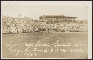 Baseball field, Guantanamo Bay, Cuba, U.S.S. No. Dakota, 1922