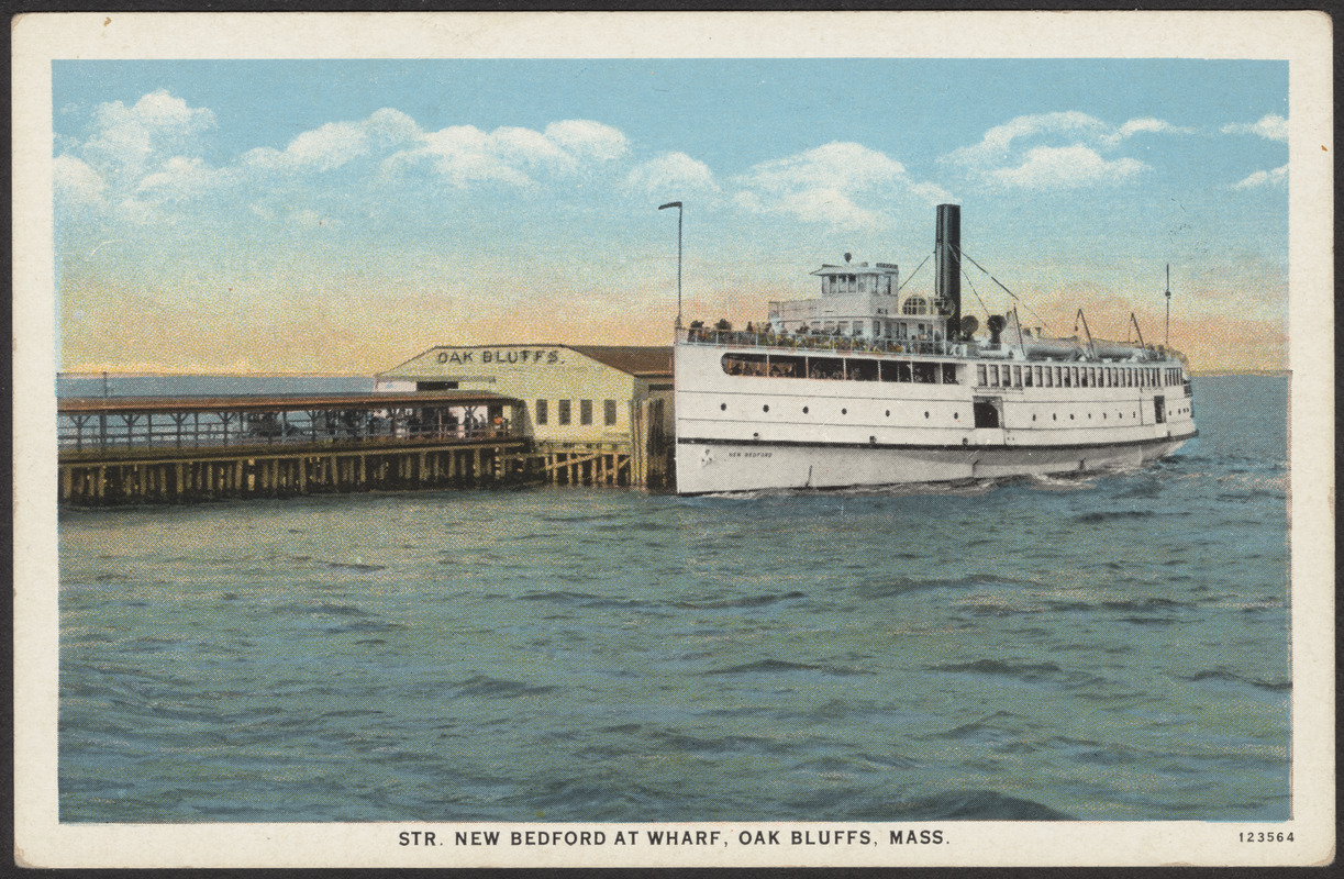 Str. New Bedford at wharf, Oak Bluffs, Mass.