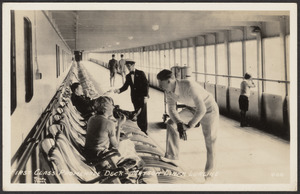 First class promenade deck- Matson Liner Lurline