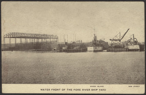 Water front of the Fore River Ship Yard