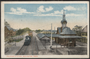 Railroad station, Wollaston, Mass