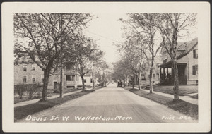 Davis St. W., Wollaston, Mass