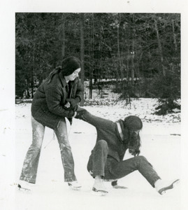 Kathleen Reardon and Debbie Schuller skating