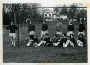 Abbot Academy Gargoyle Soccer: M. Sweet (Captain), K. Grant, K. Krause, P. Larned, A. Harris, G. White, D. Kiarsis, L. Moriarty, A. Von der Hyde, K. Krakauer, M. Osborne, C. Flint