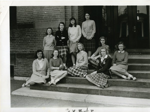 Abbot Academy Junior Mids: third row: Smith, Woolverton, Jeffers, Herrera; second row: Merrick, Pendleton, Olney; front row: Newhall, Black, Hawkins