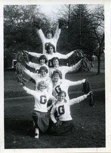 Abbot Academy Gargoyle Cheerleaders including Ann MacCready, Class of 1963