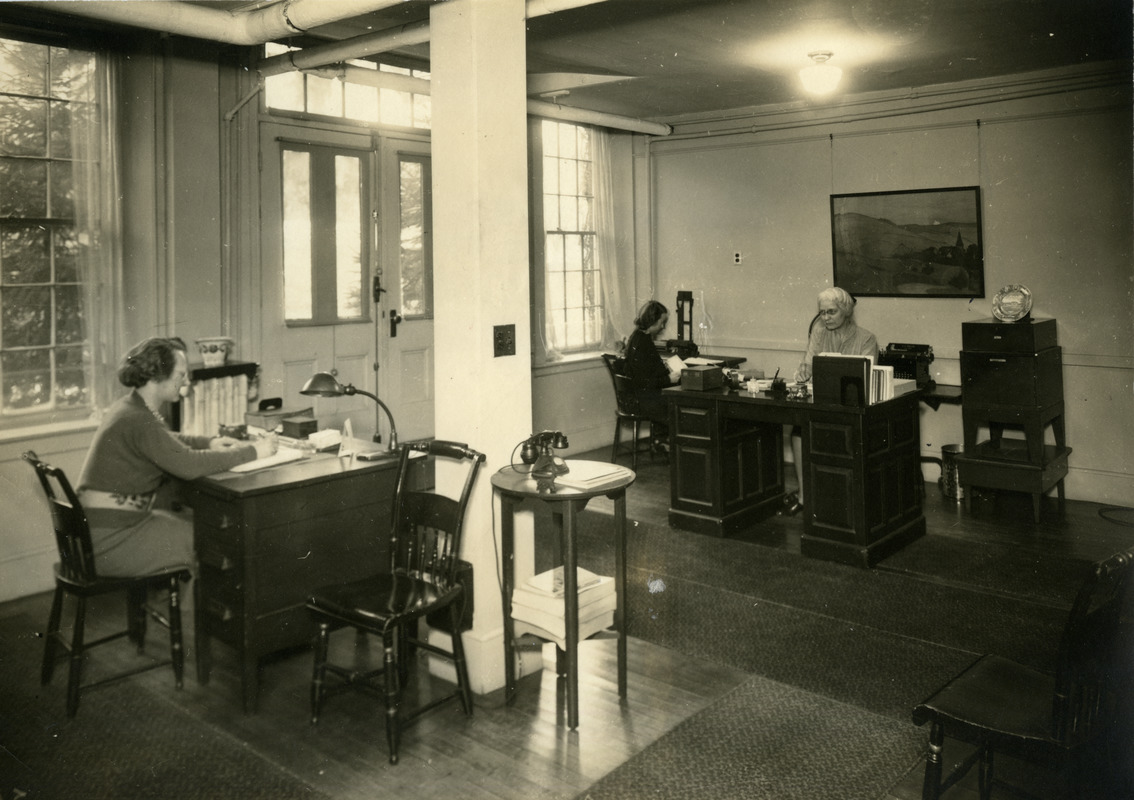 Abbot Academy Alumnae Office: C.P. Chipman, Betty Dix, Marion McPherson