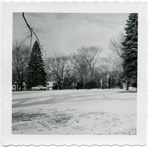 Abbot Academy campus in winter