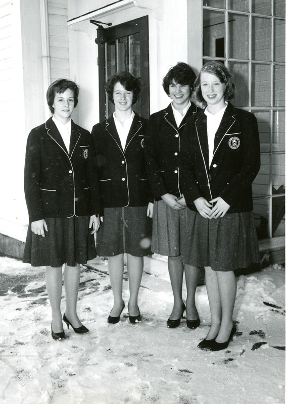 Abbot Academy Prep Class Officers, Second Term: M. Babson, Treasurer; E. Giblin, Vice President; P. Carrick, President; R. Tyler, Secretary