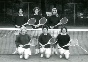 Abbot Academy Griffin Tennis Team: S. Seeche, J. Gleason, B. Bohlen, W. Joline, A. Sample, C. Buxton