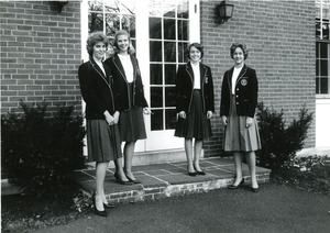 Abbot Academy Senior Mid Class Officers, First Term: H. Watson, Secretary; M. Dean, Treasurer; C. Holcombe, President; M. Marshall, Vice President