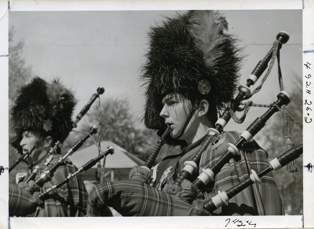 Abbot Academy Bazaar bagpiper