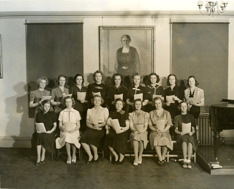 Abbot Academy Choir Joan Brown, President; B. Bobst, J. Brown, F